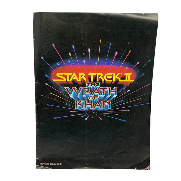 Vintage 1982 Star Trek 2 Wrath of Khan Movie Souvenir Collectible Program 12"x9" - Picture 1 of 16